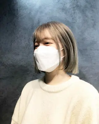 ミディアム カラー ヘアアレンジ ainico+所属・メンズ特化✂️栗原 侑也のヘアスタイル