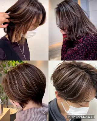 カラー 高難易度縮毛矯正　春日井　Soea(ソイア)所属・多久間 喬介のヘアスタイル