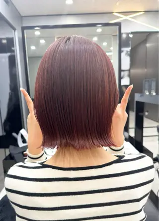 ミディアム little×PORTO三宮所属・🧡/艶髪/桑原 拓也/ショート/🧡のヘアスタイル