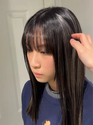 ロング カラー 冬っぽカラー/ マツエク/ゆきなのマツエク・マツパデザイン