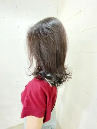 ミディアム カラー パーマ オーナースタイリスト 佐藤のヘアスタイル
