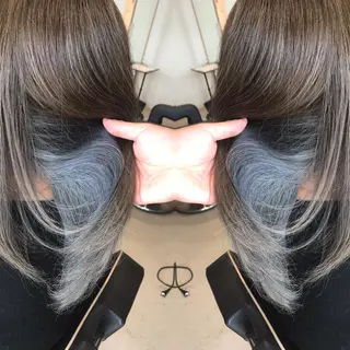 セミロング カラー 大久保 隆蔵のヘアスタイル