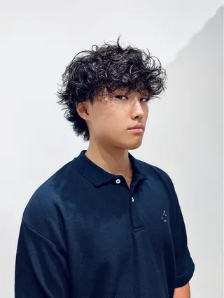 パーマ メンズ Qin shaire salon 原宿verno店所属・【センターパート】 ETO／江藤翼の眉毛・アイブロウイメージ