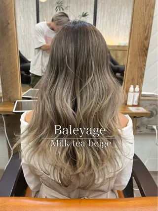 ロング カラー パーマ ヘアアレンジ 二ヶ月綺麗が続く デザイン/星野六三四のヘアスタイル