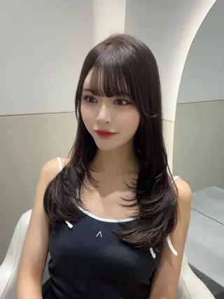 ロング カラー 🩷韓国ヘア/ヨシン モリ🩷Maikaのヘアスタイル