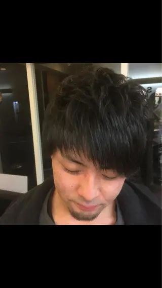 ショート パーマ メンズ Smile hair荻窪店所属・佐藤 優也のヘアスタイル