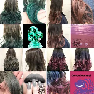 ロング カラー "PEPPU "所属・🌈推し色派手髪 ハイトーンShinのヘアスタイル