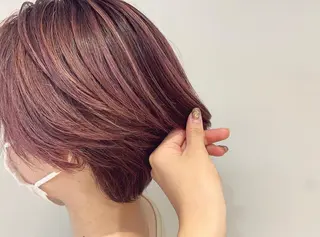 ショート カラー ヘアアレンジ たかいわ みきのヘアスタイル