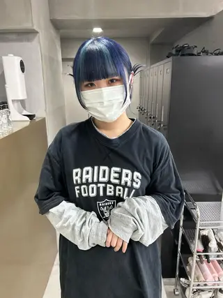 ミディアム カラー 原田 朱里のヘアスタイル