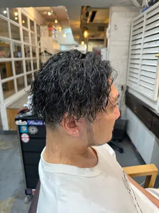 ミディアム パーマ メンズ 💈メンズ特化💈 TASUKUのヘアスタイル