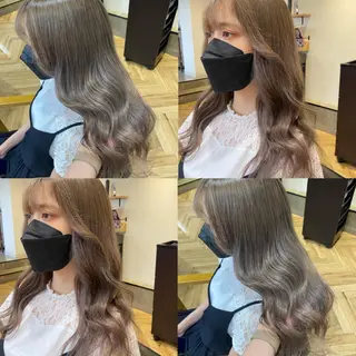 ロング カラー 艶カラー/韓国顔周り 🎀mamiのヘアスタイル