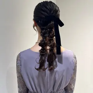 ロング ヘアアレンジ 🫧tomoka 透明感カラー🫧のヘアスタイル