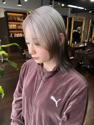 ミディアム カラー nendo_hair所属・ハイトーン/ボブ 🎀sonokaのヘアスタイル