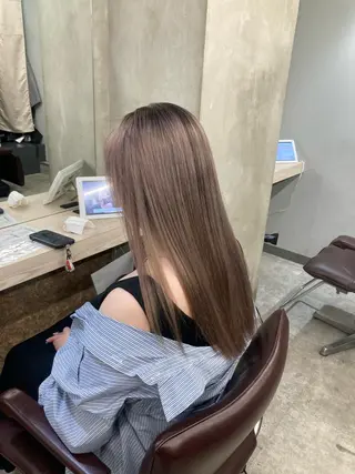 ロング ブリーチ&似合せボブ 田中寛十のヘアスタイル