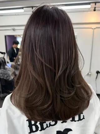 ミディアム カラー Amaretto かなのヘアスタイル