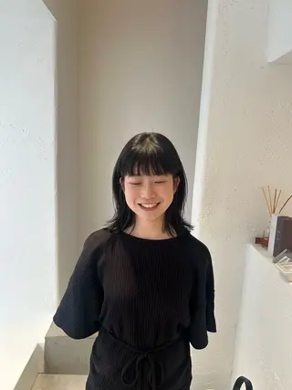 ミディアム iwami rena /Nary河原町のヘアスタイル