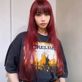 ロング カラー ブロンド／ブリーチ 【SITY.】のヘアスタイル