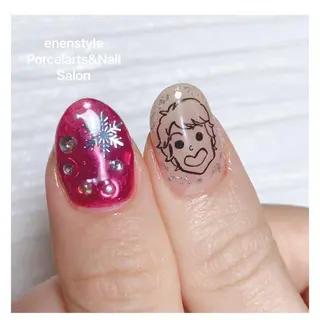 ミディアム ネイル アイブロウ 👑enen style👑のネイルデザイン