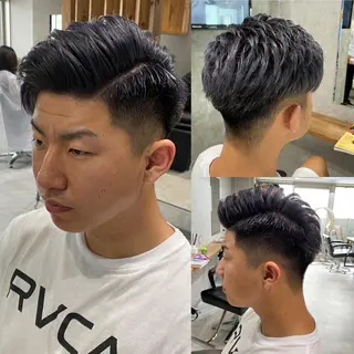 メンズ R/🤎 パーマ＆ブリーチ🔥のヘアスタイル