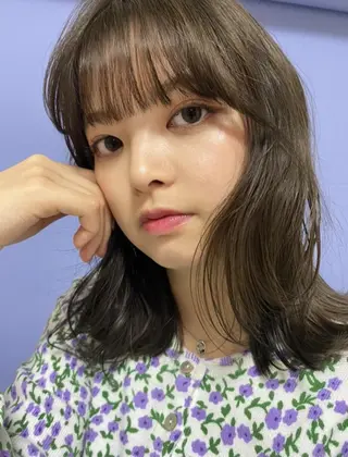 セミロング カラー AO所属・RISAKO 艶髪モテヘア🎀府中のヘアスタイル