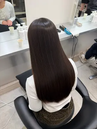 ロング 艶髪/縮毛矯正/ Core mikuaのヘアスタイル