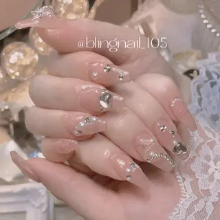 ネイル 23時まで❤︎韓国、 ワンホンネイルのネイルデザイン