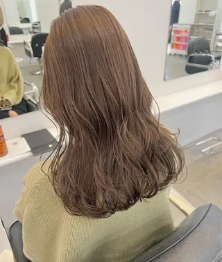 セミロング カラー Parve Mix / 根本 梨湖🫧のヘアスタイル