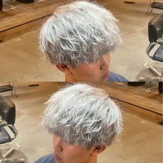 ショート カラー メンズ センターパート職人 店長/TSUBASAのヘアスタイル