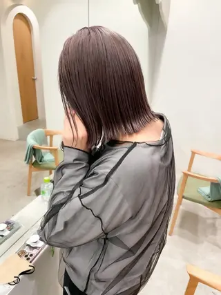 ショート カラー ヘアアレンジ ミニボブ/ブリーチ 🌈MISATOのヘアスタイル