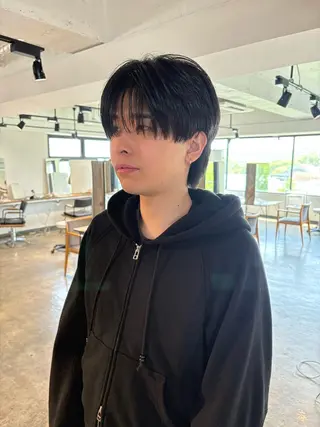 ショート パーマ メンズ become men's hair 名駅店所属・名駅/フェザーパーマ 韓国ヘア/森岡のヘアスタイル