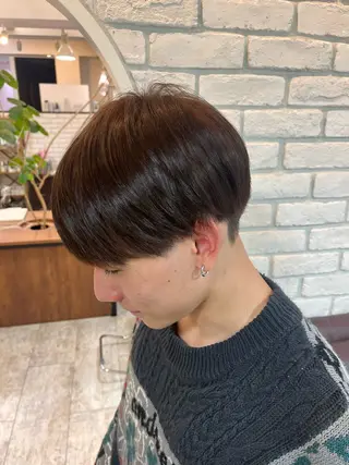 ショート カラー パーマ メンズ ️️髪質改善✨ミニモ 学割/Hina💖のヘアスタイル
