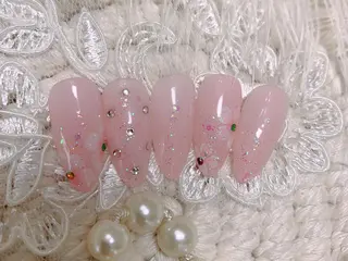 ネイル ネイルサロンAiri 長さ出し·シンプルのネイルデザイン