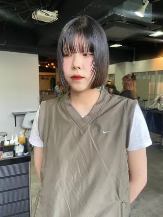 ショート 地毛風艶カラー🌿 喜多夏海のヘアスタイル