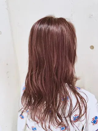 セミロング カラー パーマ ヘアアレンジ 【ツヤ髪美容師】 ツダケイスケのヘアスタイル