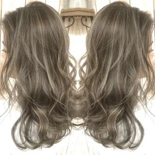 ロング カラー 井上 一平のヘアスタイル