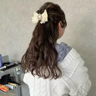 ロング ヘアアレンジ はちすか るかのヘアスタイル