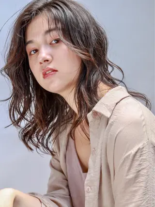 セミロング パーマ 🌕ホンブ ユウイチ【代表】🌕のヘアスタイル