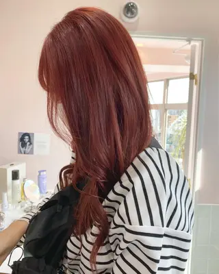 ロング カラー ヘアアレンジ SALOWIN横浜所属・𓍯韓国style/ 髪質改善𓍯中村和希のヘアスタイル
