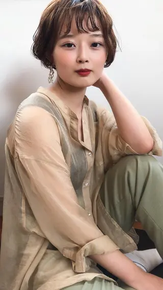 ショート レイヤーカット🎀 kanaのヘアスタイル