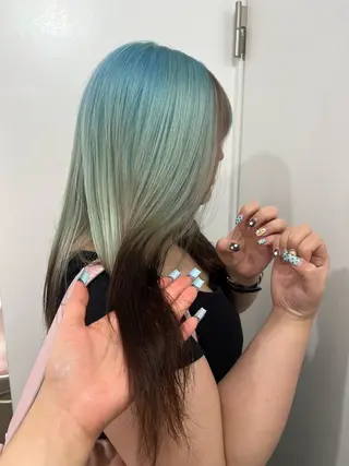 ロング 💥ウルフカット デザインあんな💥のヘアスタイル