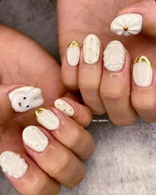 ネイル 3dパーツ/流行り 👧shushu❤️のネイルデザイン