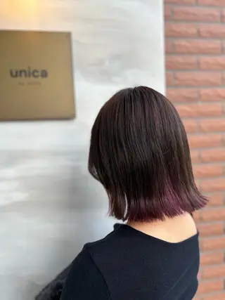 ミディアム unica by milly 【緑地公園】所属・大野 優希のヘアスタイル