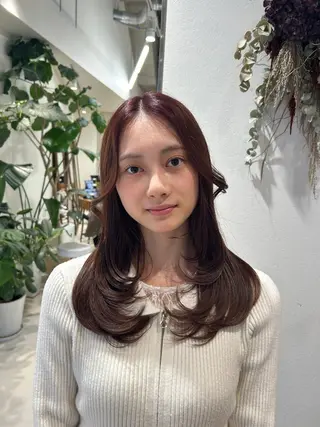 ミディアム カラー ハイトーン/エクステ /🎀YUINA🎀のヘアスタイル