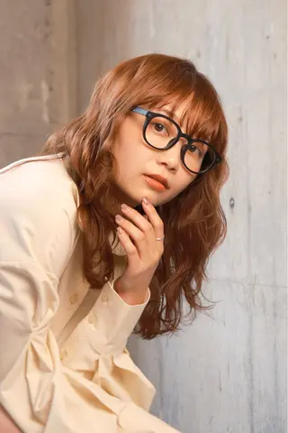 ミディアム カラー 🫧髪質改善/Wカラ ー 暖色 🌸桜🌸のヘアスタイル