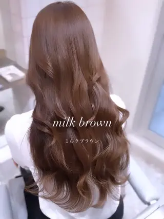 ロング カラー 髪質改善/韓国ヘア レイヤー/新宿/ロミのヘアスタイル