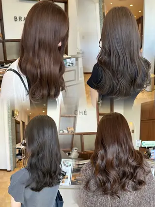 ミディアム カラー 村川 虹歩のヘアスタイル