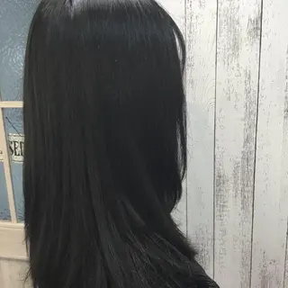 セミロング カラー パーマ embrace エンブレイスのヘアスタイル