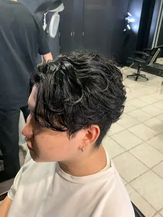 ヘアアレンジ メンズ メンズ専門 美容師✨ アメ村 堀江颯瑛のヘアスタイル