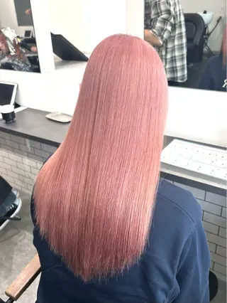 セミロング ブリーチ/ベージュ /レイヤー/ひよりのヘアスタイル