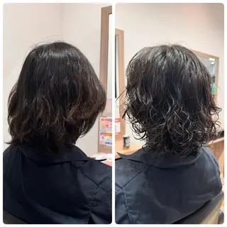 パーマ メンズ アライズ所属・✨髪質改善✨ブリーチ 無しカラー山下竣介のヘアスタイル